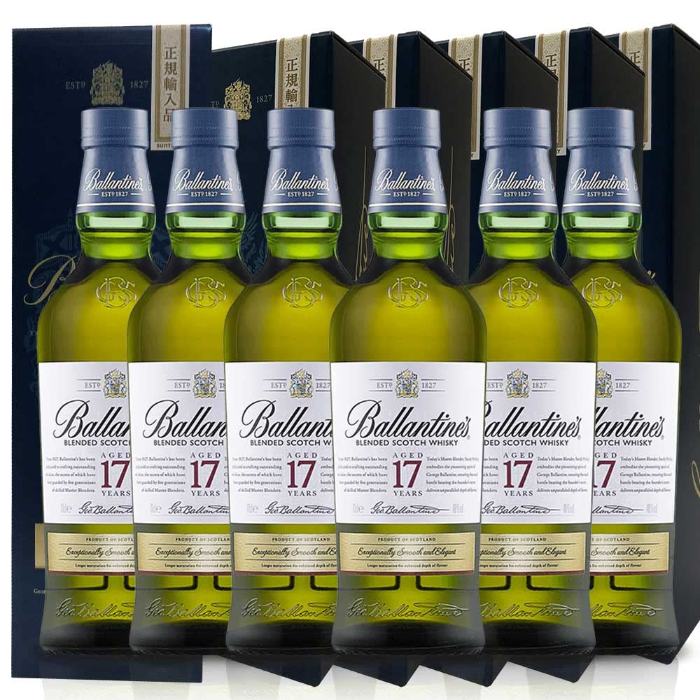 Amazon.co.jp: バランタイン17年 700ml 6本セット 【正規品】 : 食品