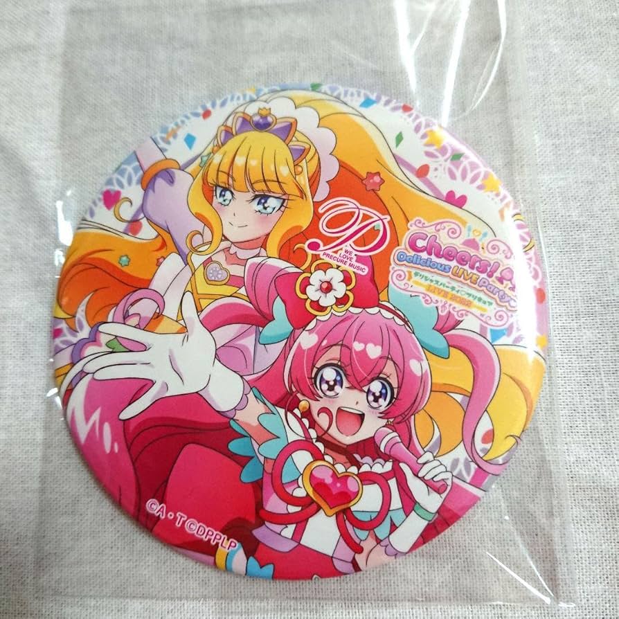 デリシャスパーティープリキュア 缶バッチ キュアプレシャス