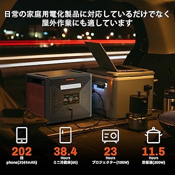 Amazon.co.jp: Greenery G2500 New リン酸鉄 ポータブル電源 大容量