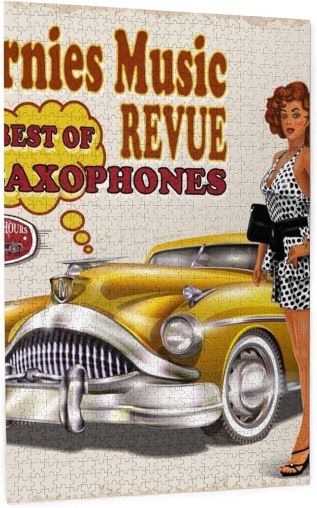 Amazon.co.jp: 1000ピース ジグソーパズル 西海岸 アメ車 ルート66