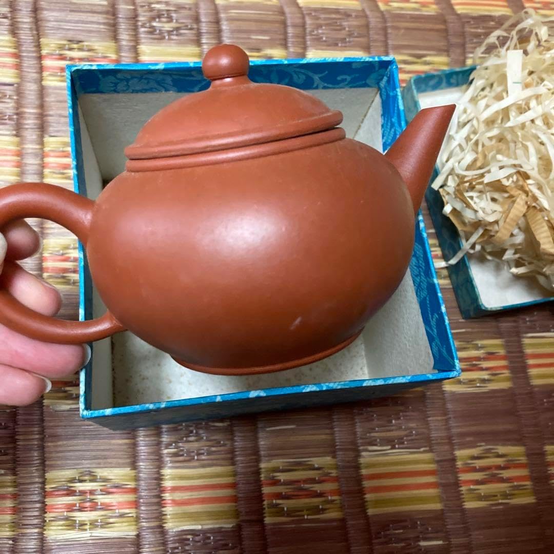 茶道具 白磁 魚型 陶器 手付き 急須 水柱 木箱付 中国美術？ 2025年