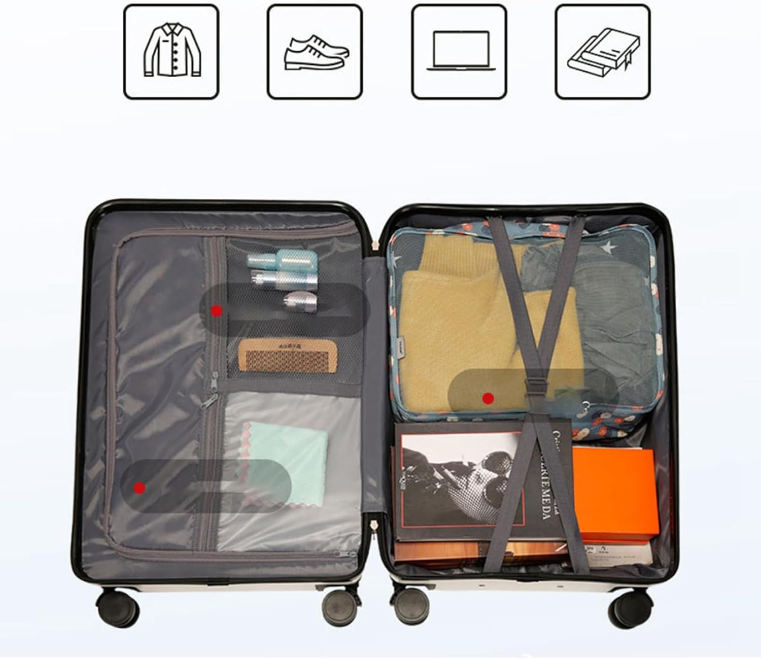 UNDEFEATED 小型キャリーケース スーツケース緑×黒 機内持込 TSA