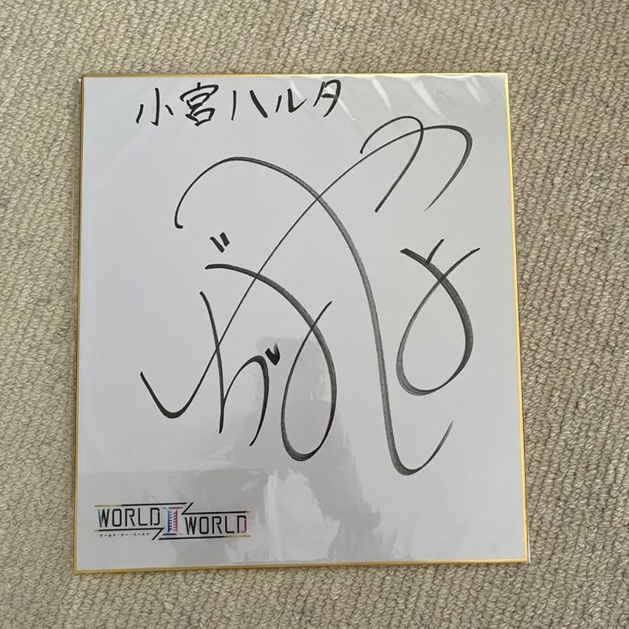 S.K.I.N. 貴重なフルメンバーサイン色紙 S.K.I.N. 貴重なフルメンバー