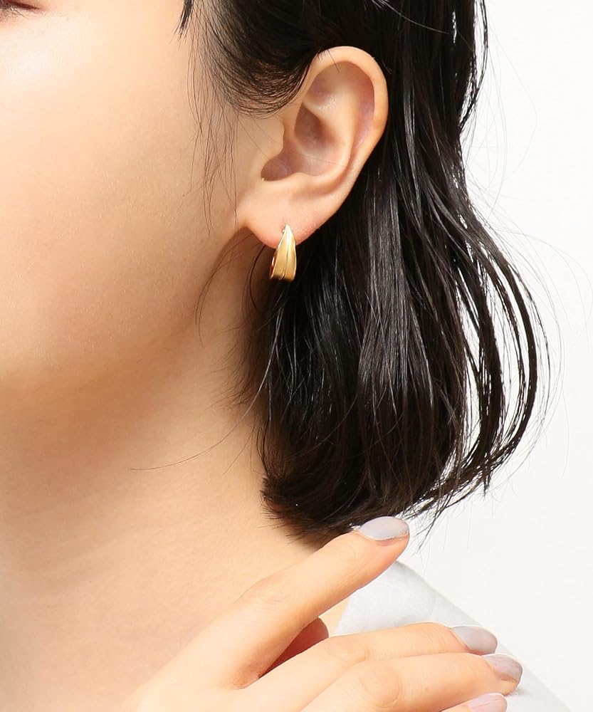 ete フープピアス ete/フープピアスS/プラチナム シルバー/SV925 K18