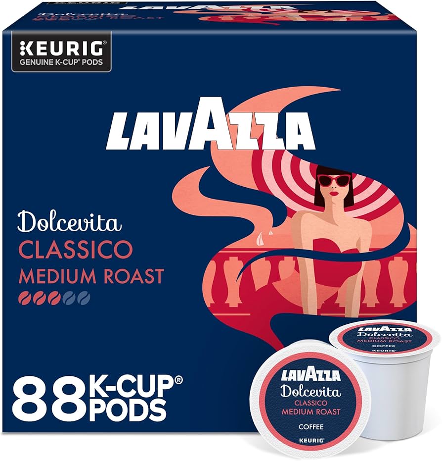 Amazon.com: Lavazza Dolcevita Classico, Single-Serve Keurig K-Cup