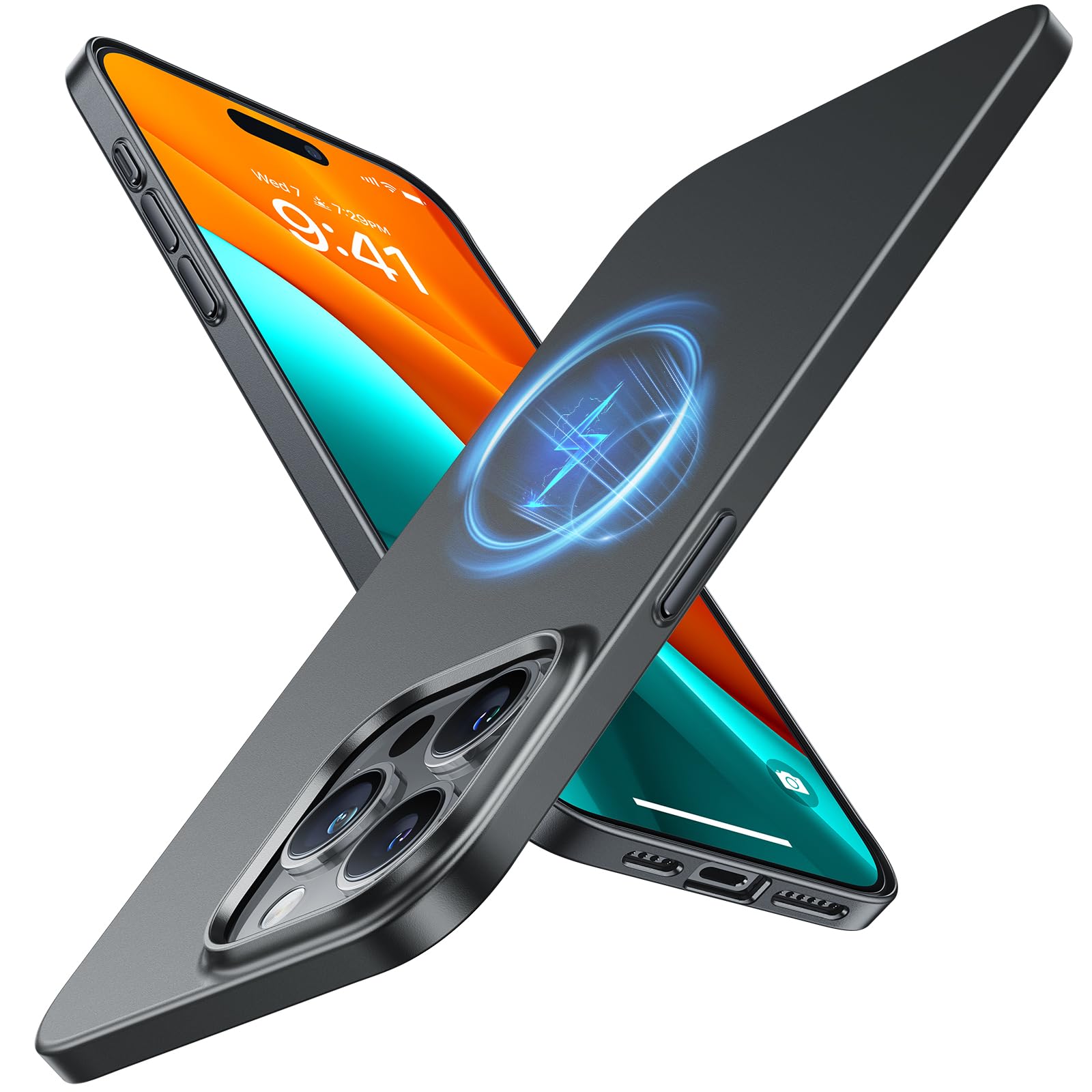 Amazon.co.jp: TORRAS iPhone 15 Pro 用 ケース【極薄軽量・マグネット