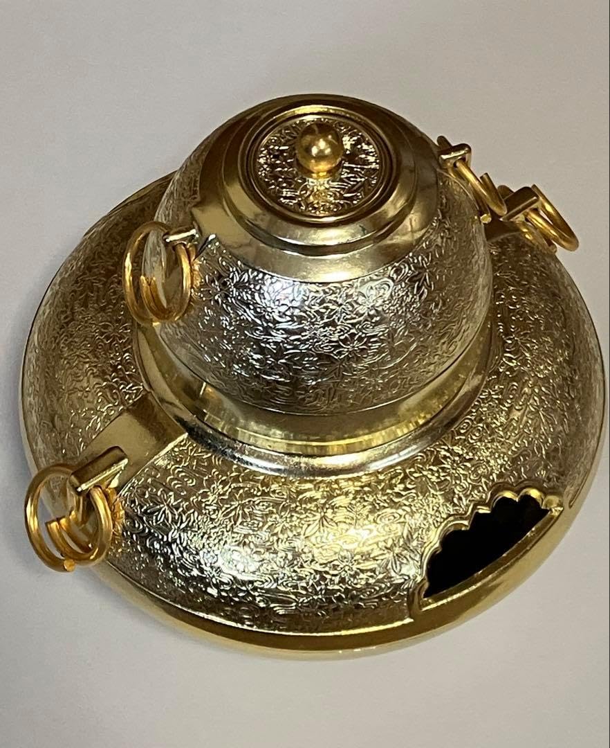 未使用 茶道具 大家具子造 硝子 丸肩衝 茶入 笹蔓緞子 仕覆付き 元箱