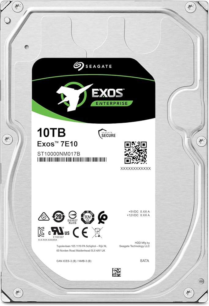 Amazon | Seagate Exos 7E10 SATA 512e 3.5インチ 10TB 内蔵
