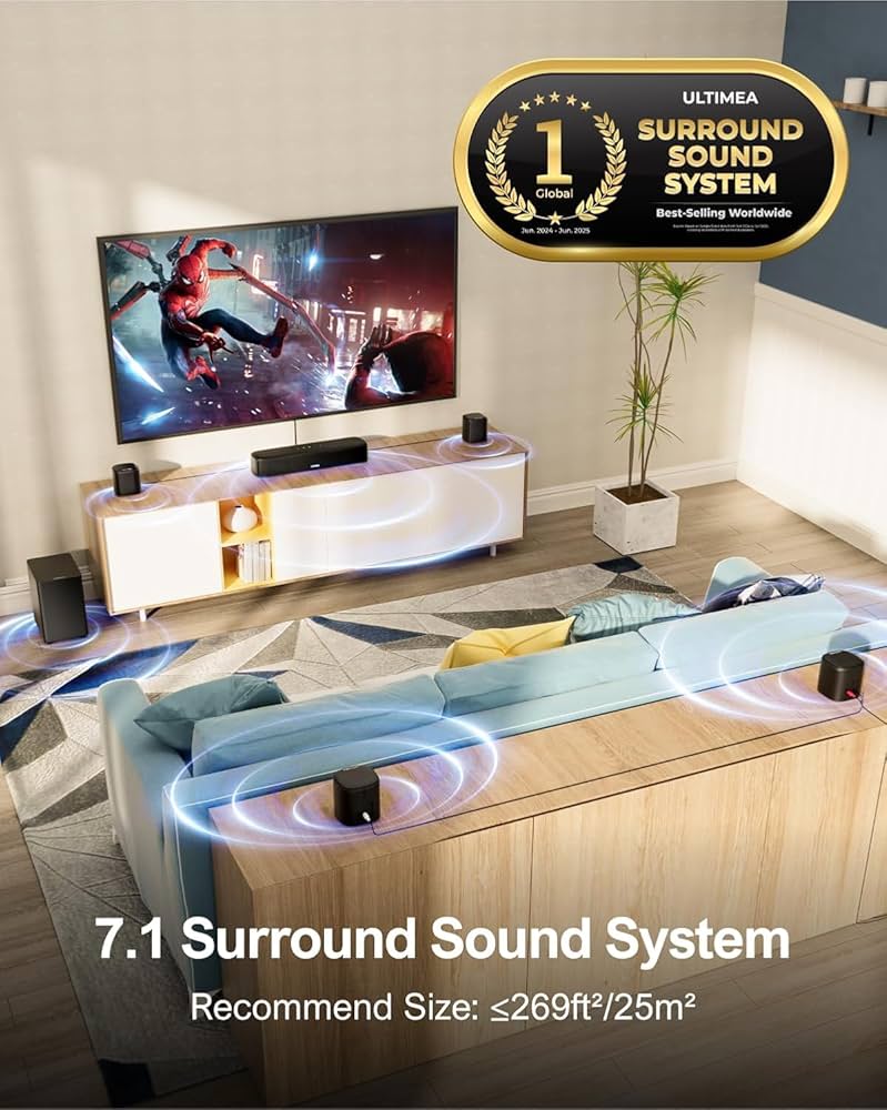 Amazon.com: ULTIMEA 7.1ch Virtual Surround Sound Bar, Sound Bar