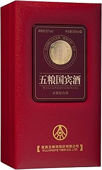 Amazon.co.jp: 【常温便】【白酒】五糧国賓酒（浓香型白酒） 52度
