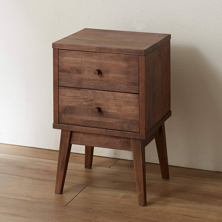 Amazon｜[ベルメゾン] サイドテーブル 天然木 アルダー材 サイド