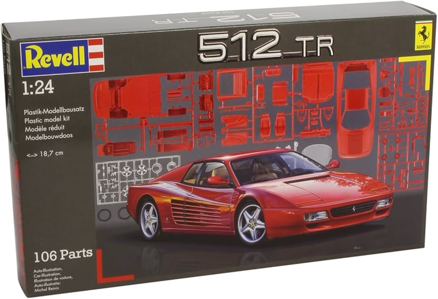 Ferrari 512TR 1/24スケールモデルキット Ferrari 512 TR 赤