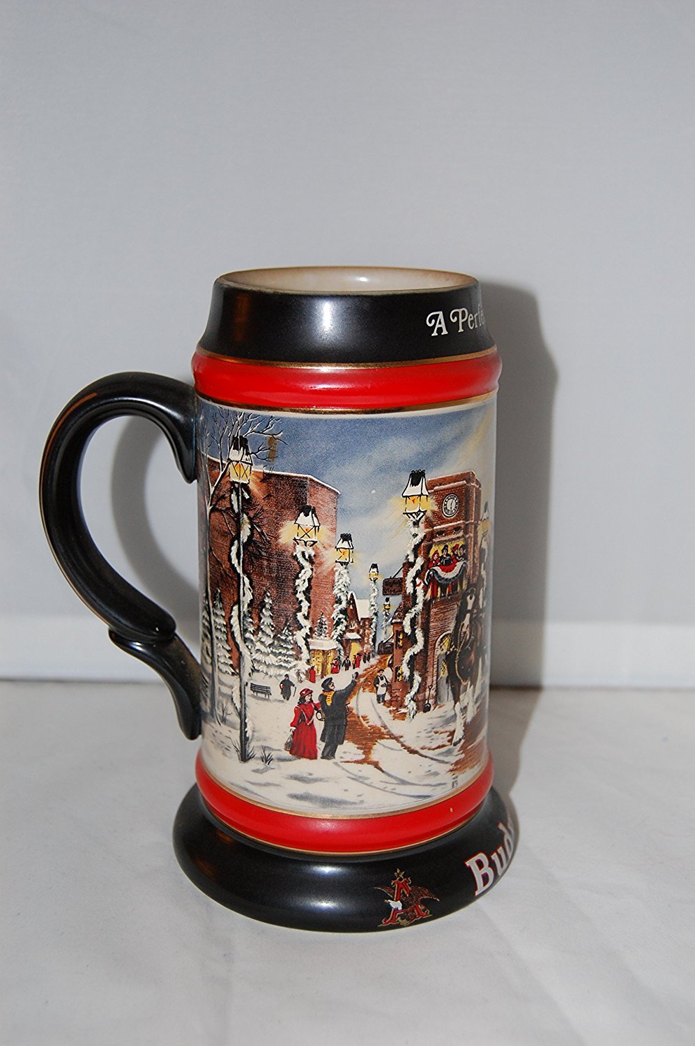 Amazon.com | 1992 BUDWEISER A PERFECT CHRISTMAS HOLIDAY STEIN NEW