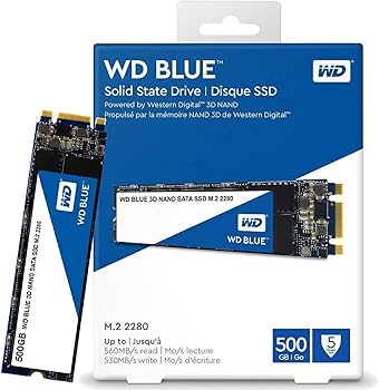 Amazon.com: Western Digital 500GB WD Blue 3D NAND Internal PC SSD