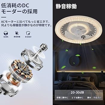 Amazon.co.jp : シーリングファンライト ZXhome 50cm 扇風機 一台二役