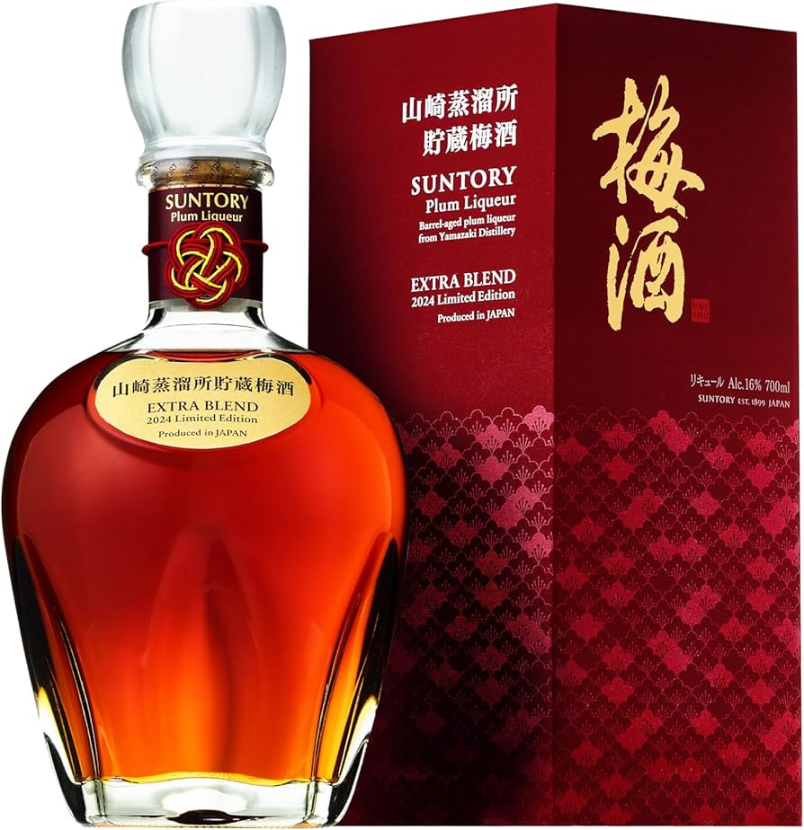 Amazon.co.jp: サントリー 山崎蒸溜所貯蔵梅酒 EXTRA BLEND 2024 [梅酒
