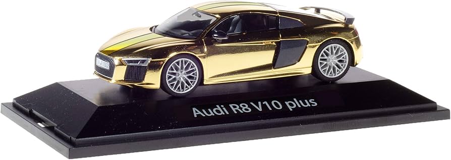 Amazon.co.jp: herpa 1/43 Audi R8 V10 plus Gold Finished : Hobbies