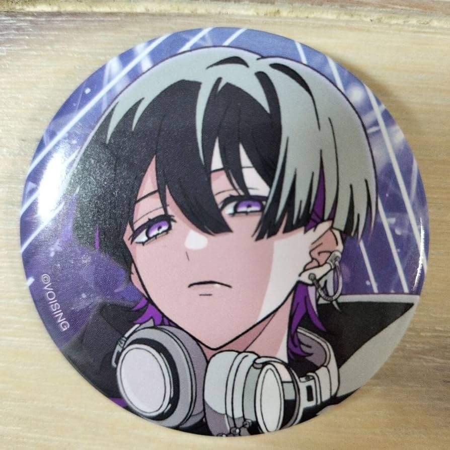 クロノヴァ しの サイン 缶バッジ しの クロノヴァ 1周年記念イラスト