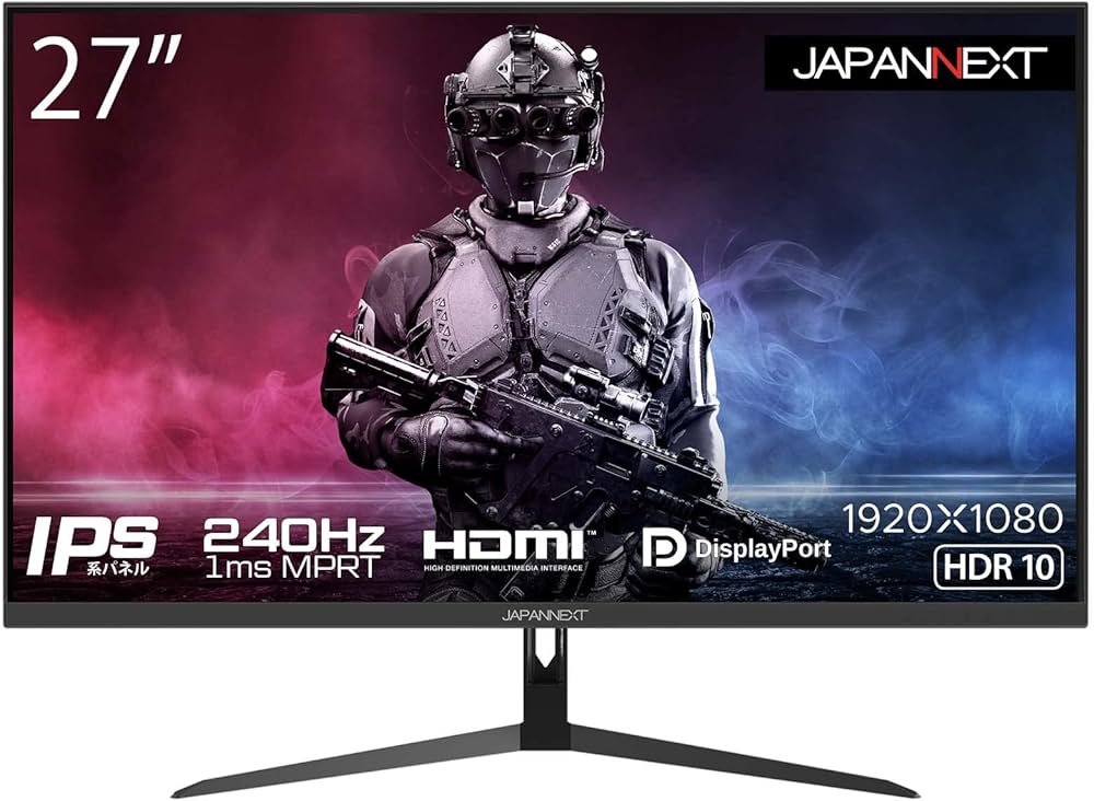 Amazon.co.jp: JAPANNEXT 27インチ ゲーミングモニター 240Hz 1ms フル