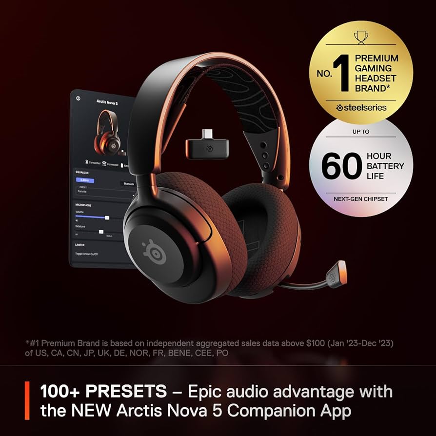 Amazon.com: SteelSeries Arctis Nova 5 Wireless Multi-System Gaming