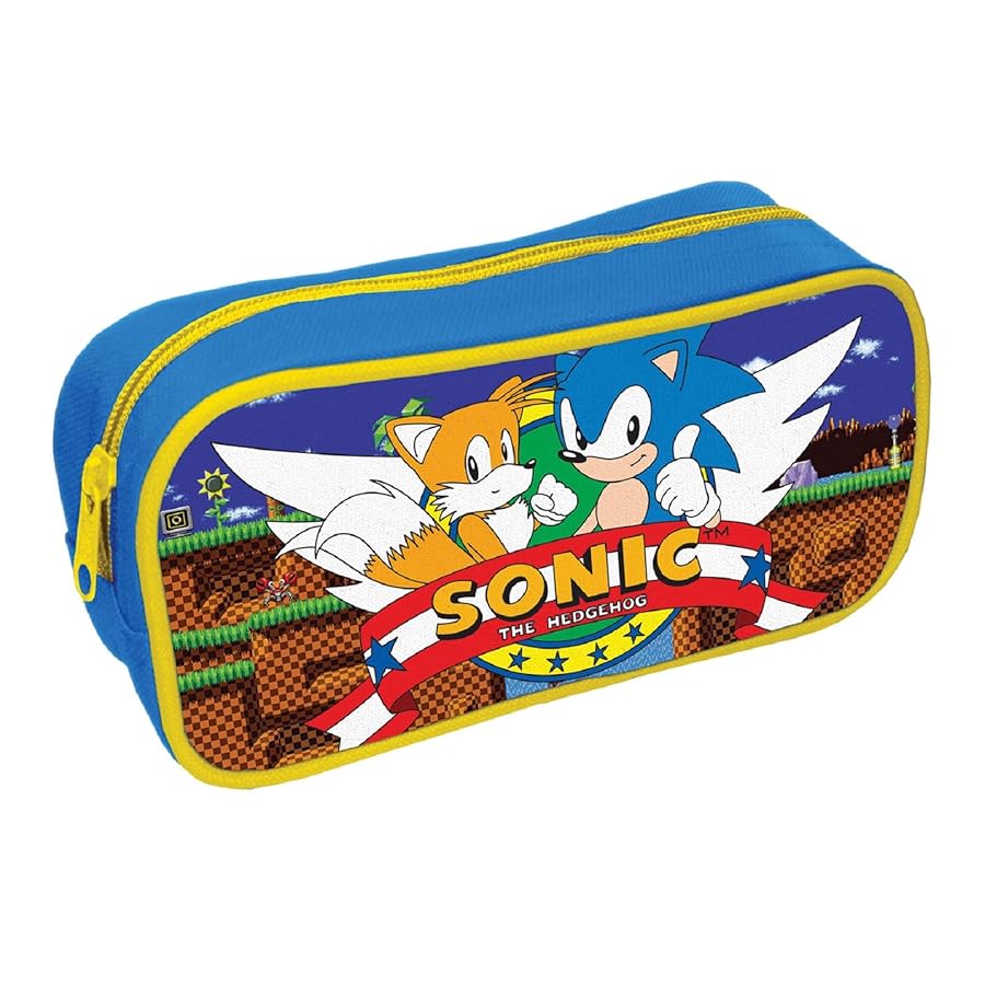 新品未開封】ソニック・ザ・ヘッジホッグ SEGA 色鉛筆 筆箱 レトロ