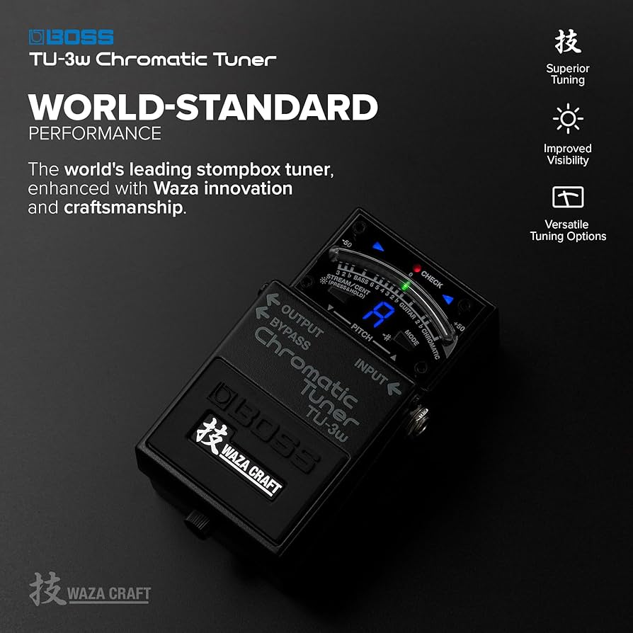 Amazon.com: BOSS TU-3W Waza Craft Compact Chromatic Tuner