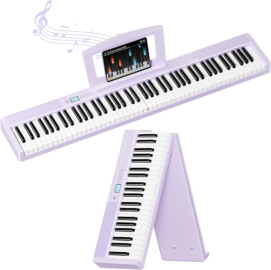 TERENCE 電子ピアノ 88鍵盤 折りたたみ式 充電コード付き