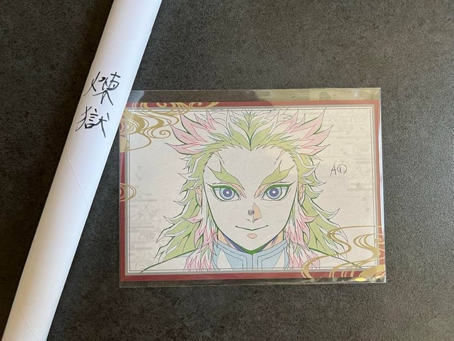 中古ポスター B2原画ポスター 煉獄杏寿郎(笑顔) 「鬼滅の刃 遊郭編×