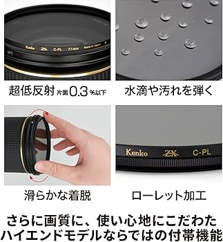 Amazon | Kenko PLフィルター ZX サーキュラーPL 58mm 高透過偏光膜