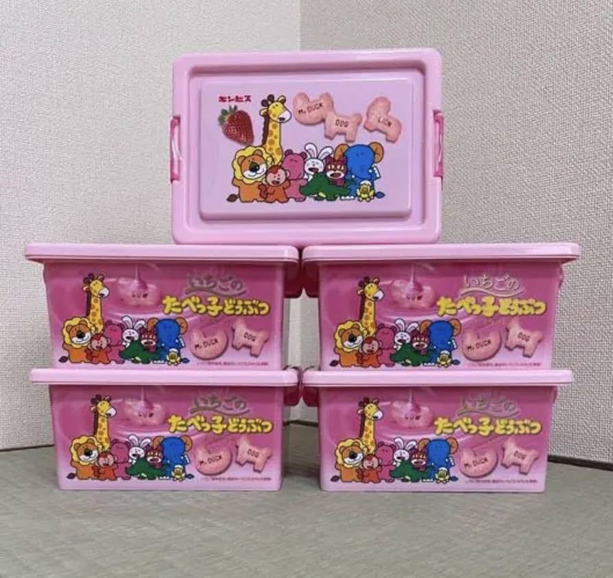 たべっ子どうぶつ トランク 缶 コンテナBOX ① たべっ子どうぶつ