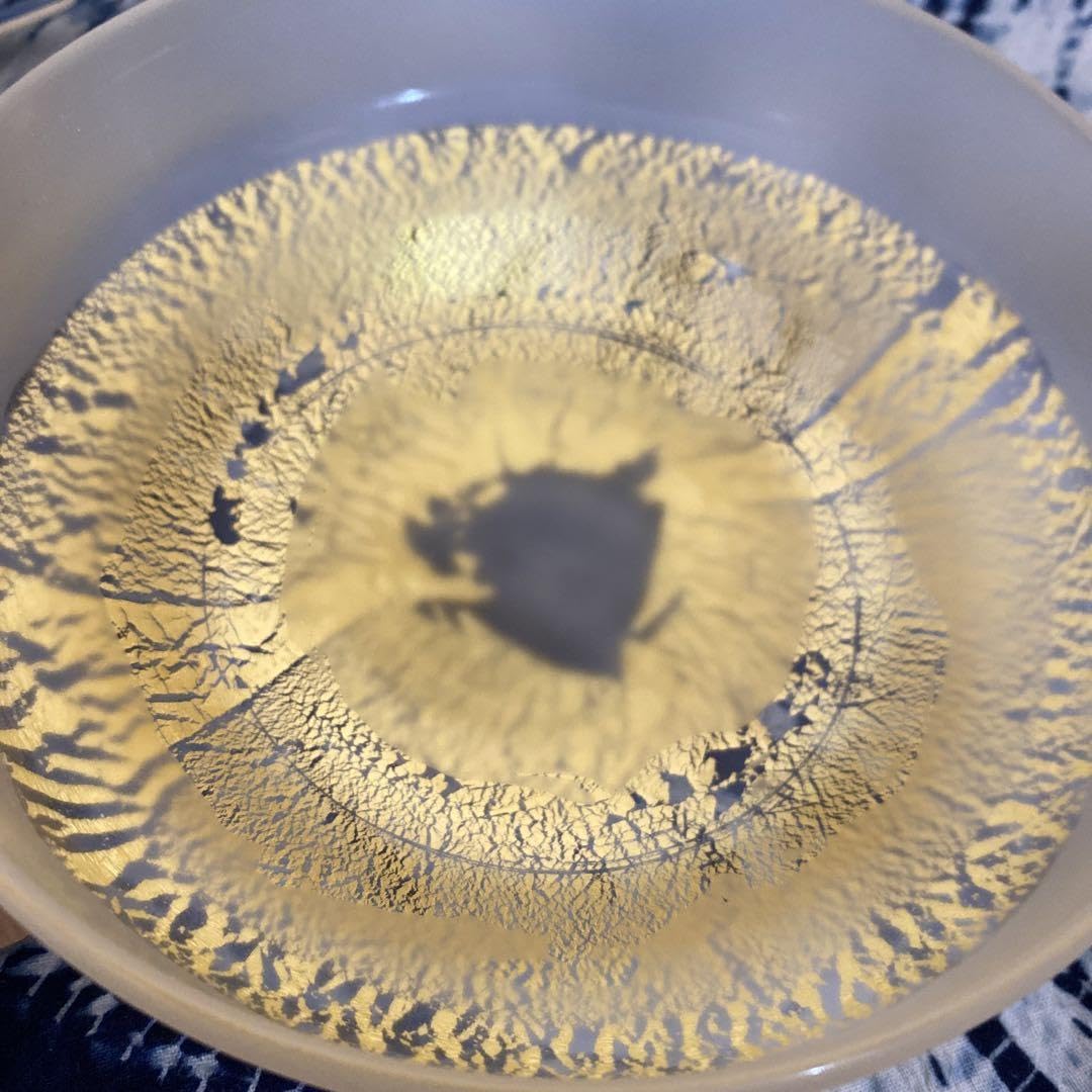 人間国宝 藤田喬平 手吹硬質金彩茶碗 茶道具 【公式通販】