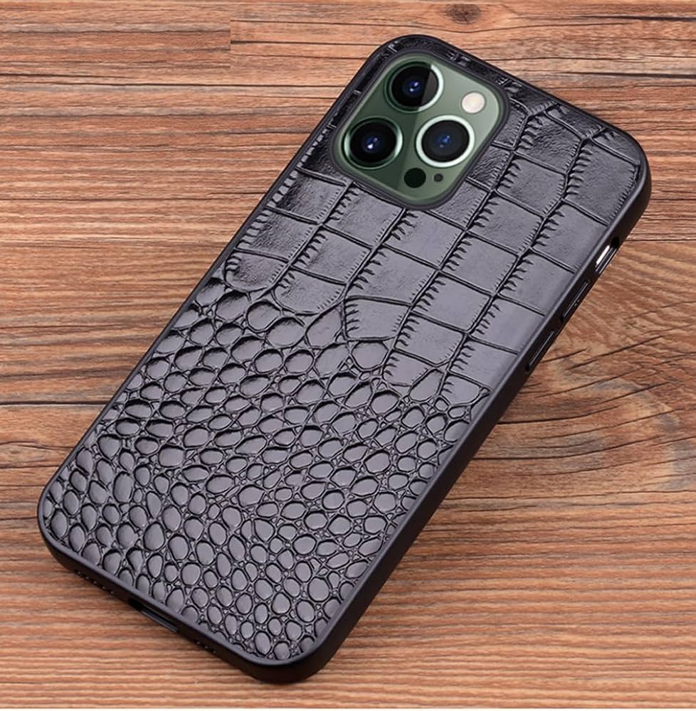Amazon.com: LXXZBC for iPhone 15 Pro Max Genuine Leather Case