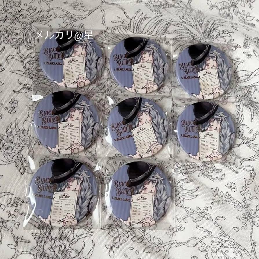 黒執事 Black Label アンダーテイカー 葬儀屋 缶バッジ M1098