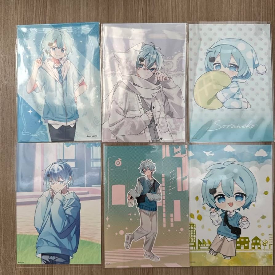 Amazon.co.jp: そらねこ ブロマイド 6枚セット : ビューティー