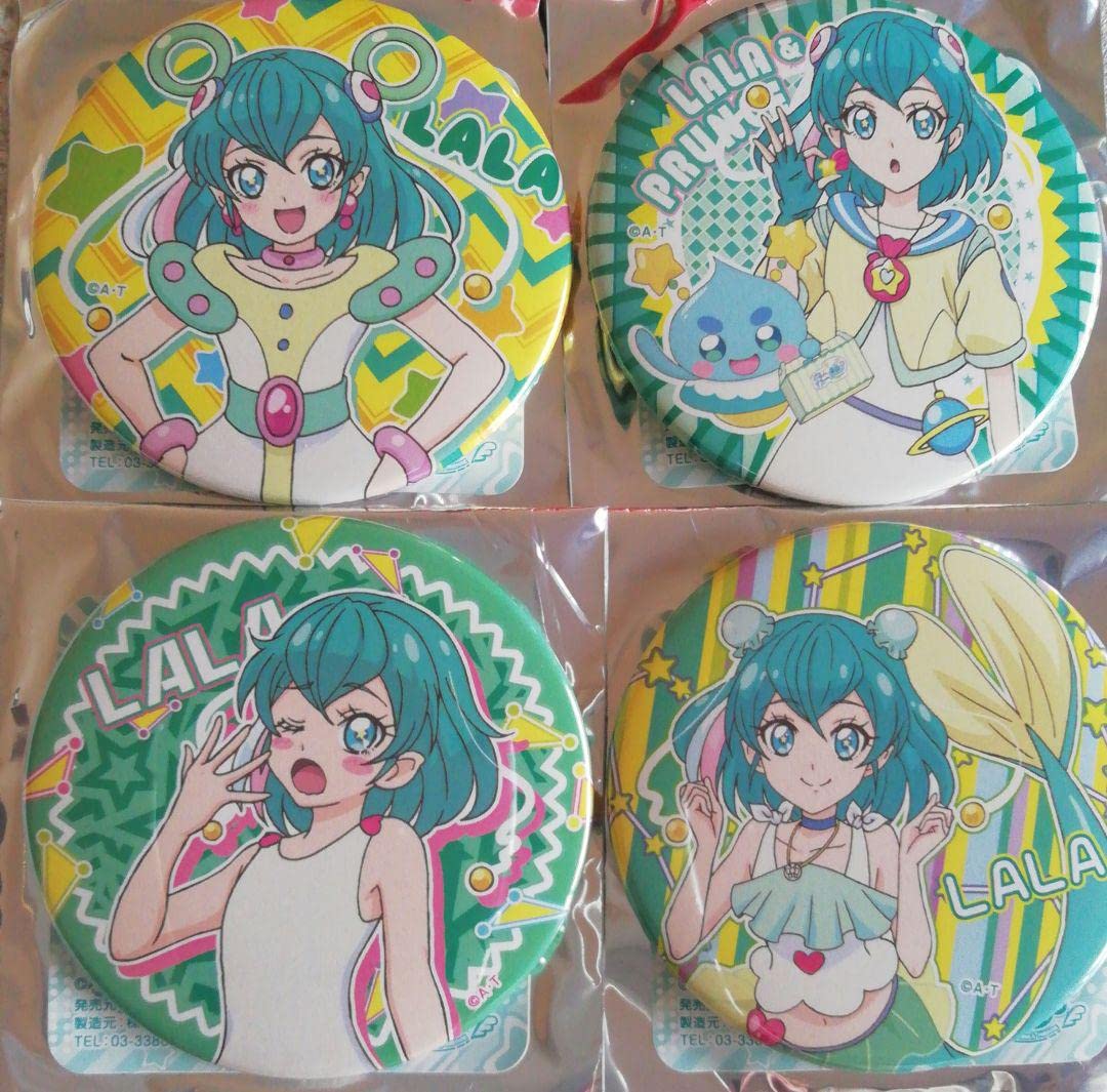 プリキュア 非売品ステッカー 缶バッジ プリティストア限定グッズ