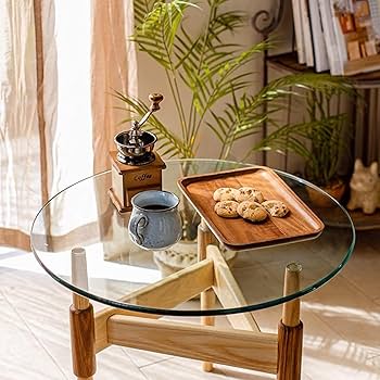 インド製木製ガラストップテーブル インド製木製ガラストップテーブル