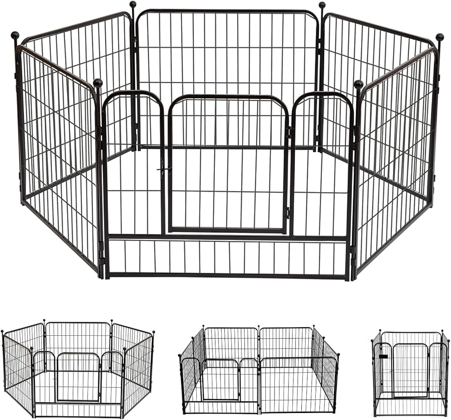 Amazon | PETTOM 犬 サークル ペットフェンス ペットケージ 犬 ゲージ