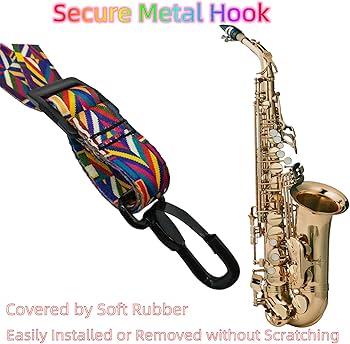Amazon.com: Xinlinke Saxophone Neck Strap Soft Padded Rainbow