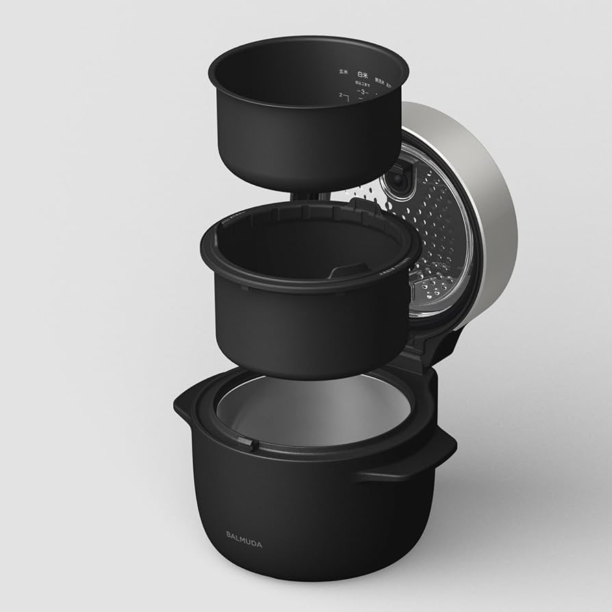 Amazon | バルミューダ ザ ゴハン 3合炊き電気炊飯器 BALMUDA The