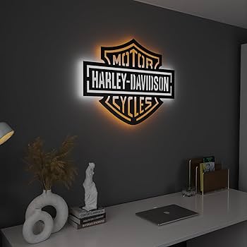 Amazon.com: SAFESYZ Harley Davidson Signs for Garage, Handmade