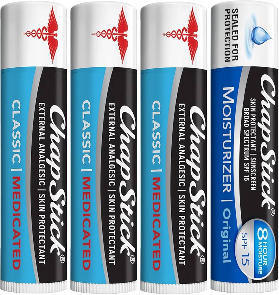 Amazon.com : ChapStick Dry Lips & Cold Sore Pain Relief Bundle