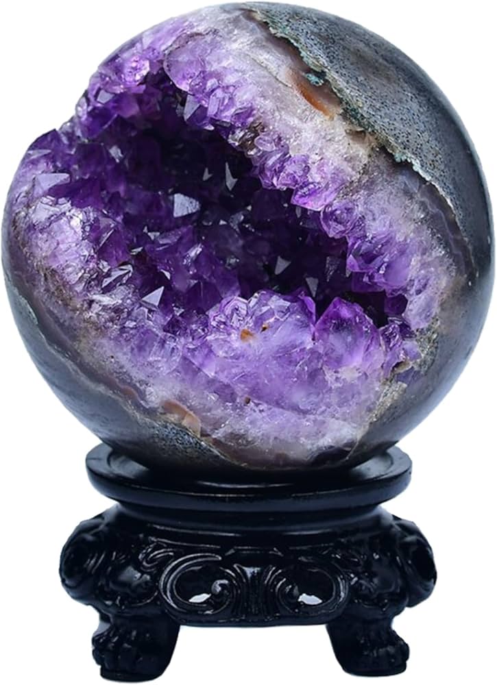 希少】 特大 ピンクアメジスト✨ 晶洞 原石 台座付き 置物 希少】 特大