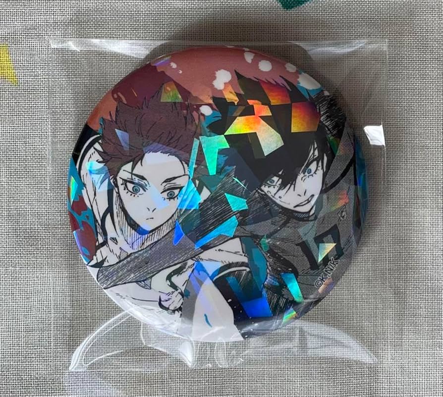 ブルーロック ブルロ マズル 原作絵 ホログラム缶バッジ 糸師冴