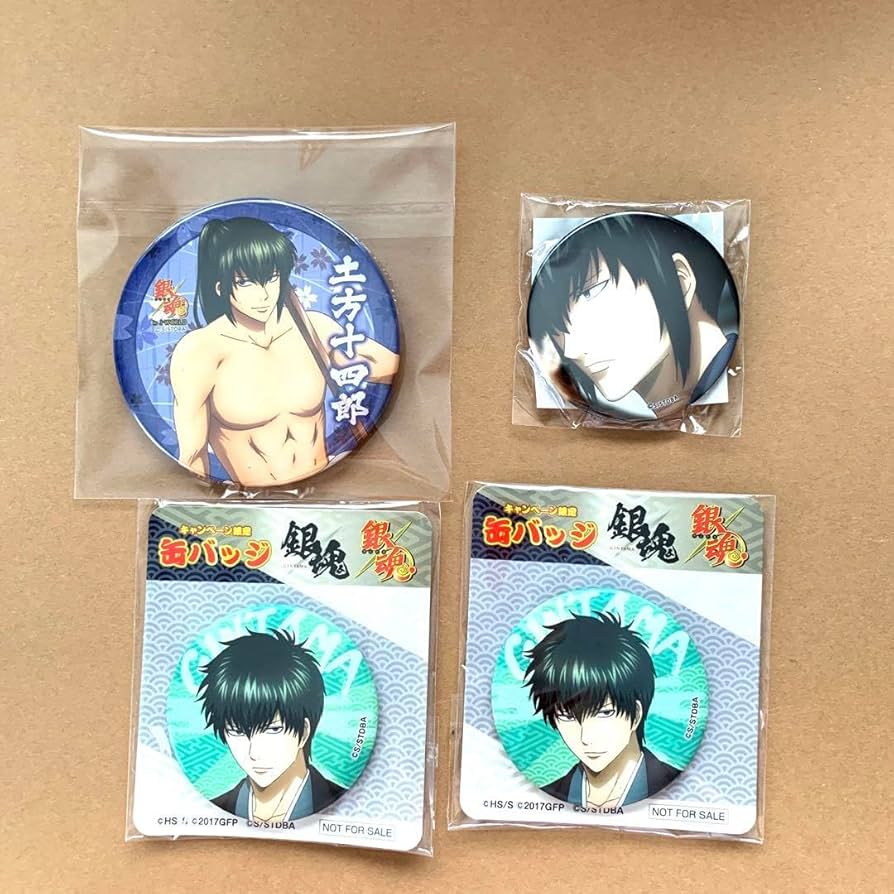 銀魂 土方十四郎 缶バッジ 大銀魂展 J-WORLD 銀魂 土方十四郎 缶バッジ