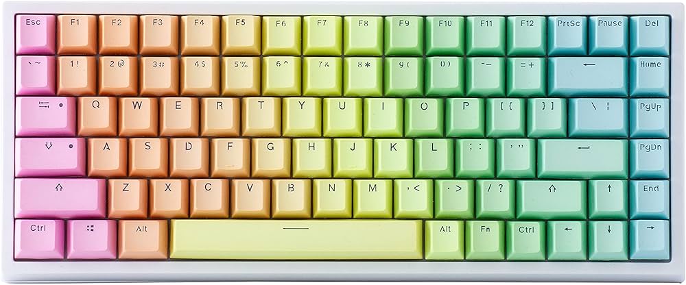 Amazon | YUNZII レインボー84 84キー RGB ホットスワップ可能 有線