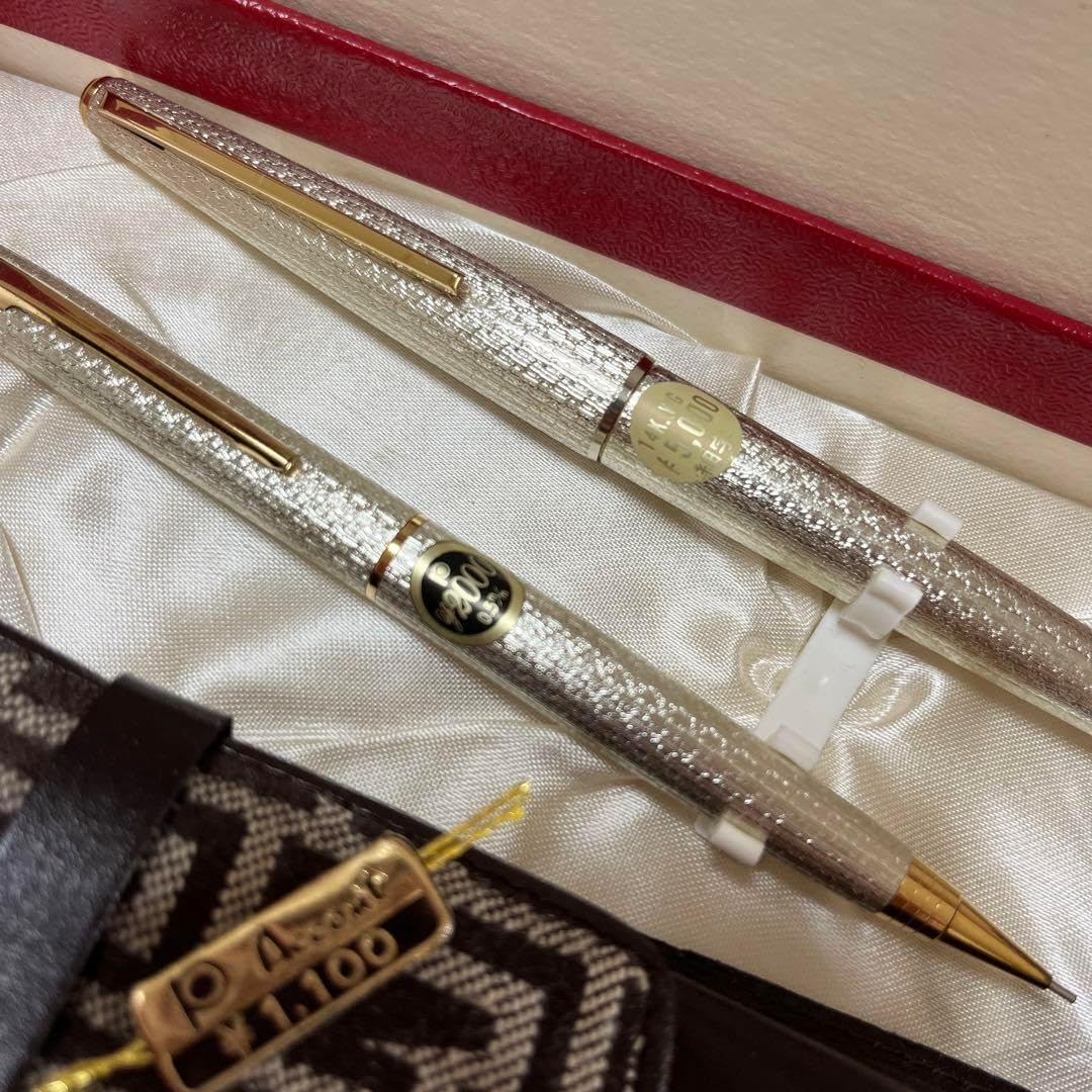 レトロ PLATINUM プラチナ 万年筆 14kWG シャーペン