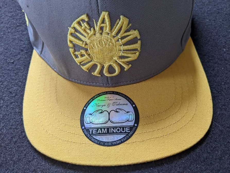 Amazon.co.jp: 井上尚弥 キャップ 灰色 黄色 グレー イエロー