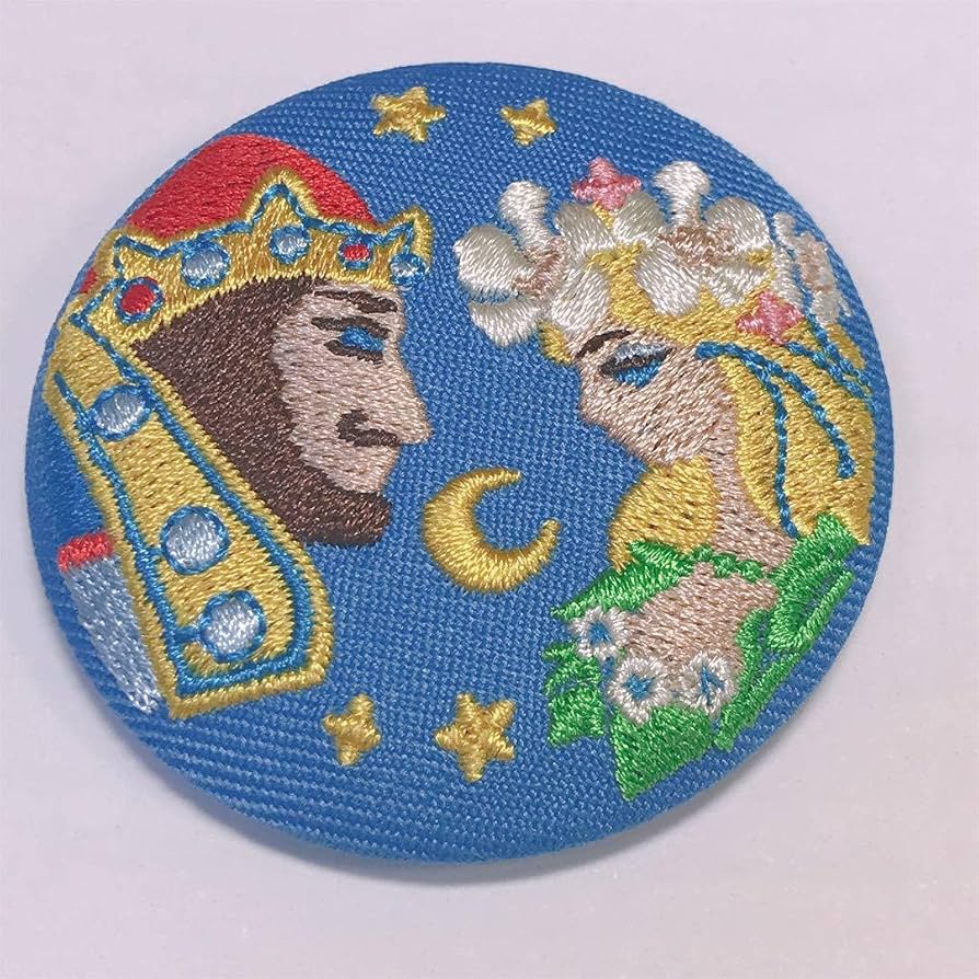 ジブリ 刺繍缶バッジ ハウルの動く城、耳をすませば、崖の上の