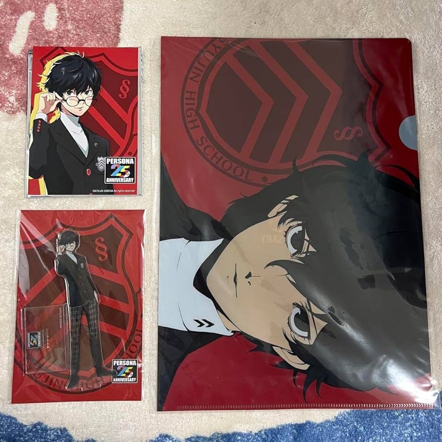 ペルソナ25周年 P5 主人公 雨宮蓮 アクリル時計 【公式通販】