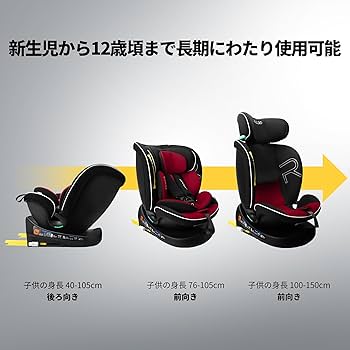 Amazon | Reecle チャイルドシート 360° 回転式 新生児~12歳頃 新安全